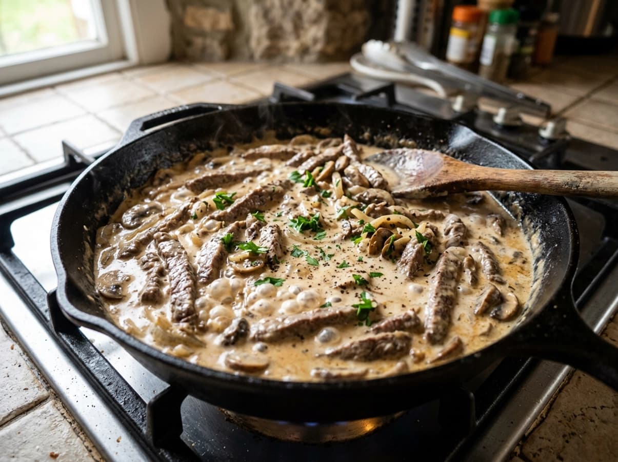 Beef Stroganoff — step 2