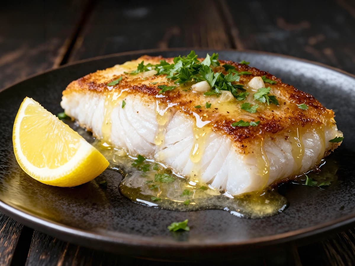 Cod Meunière with cod, butter and lemon — France recipe
