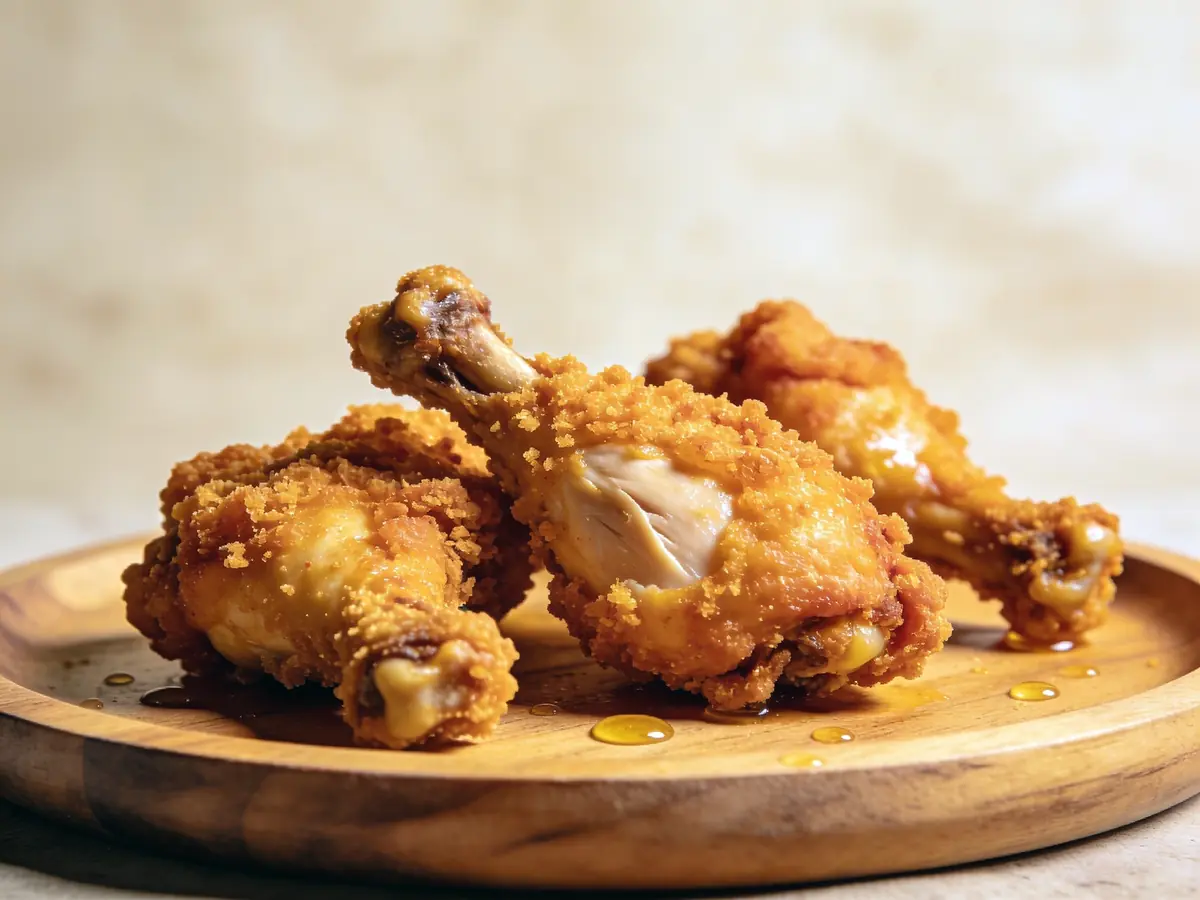 Fried Chicken with butter, chicken and chili pepper — USA recipe