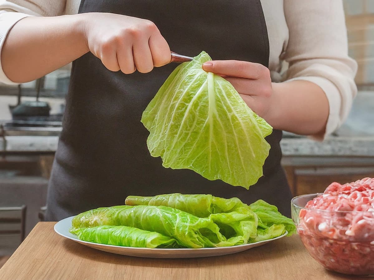 Golubtsy (Stuffed Cabbage Rolls) step 1