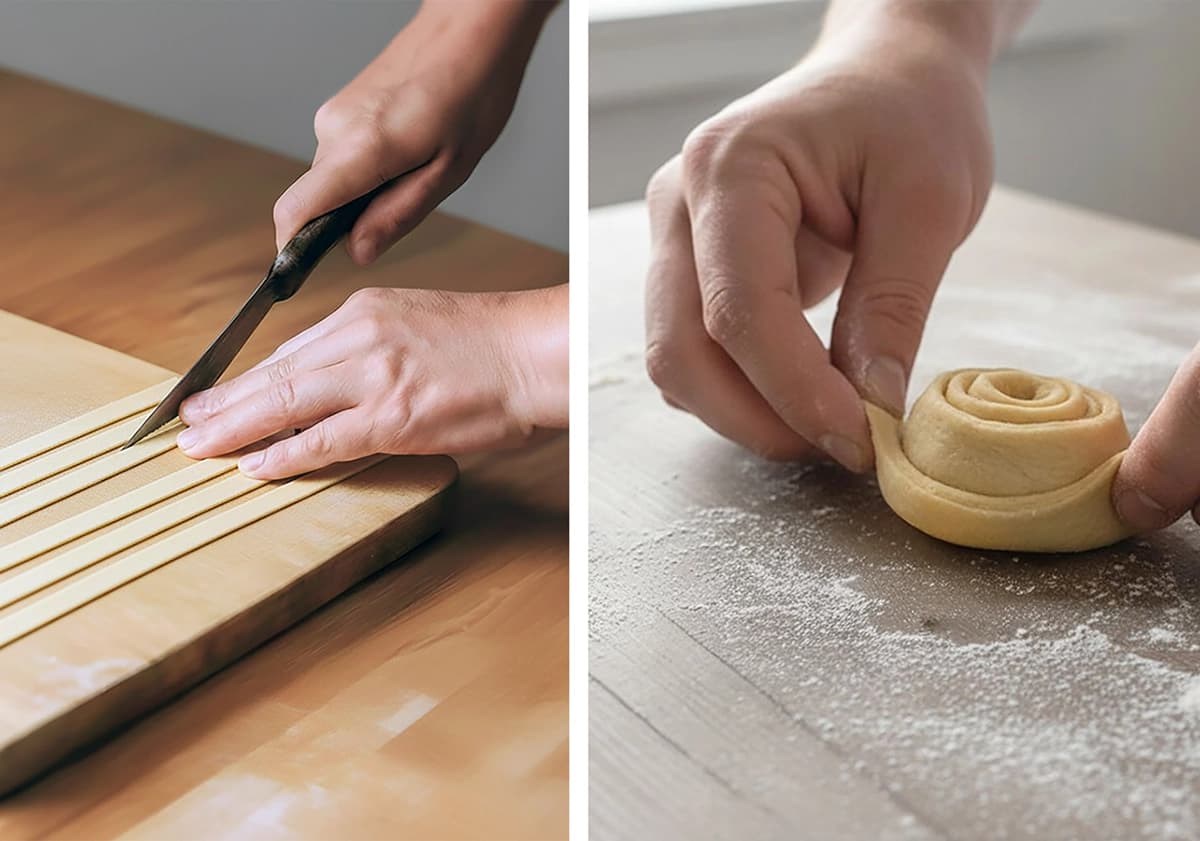 Khvorost (Ukrainian Fried Pastry) step 1