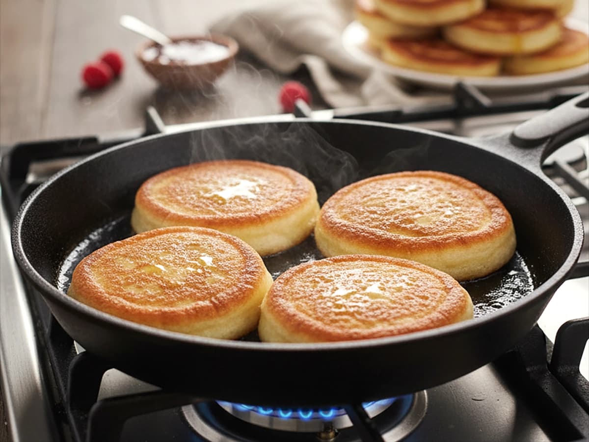 Oladyi (Russian Fluffy Yeast Pancakes) step 2