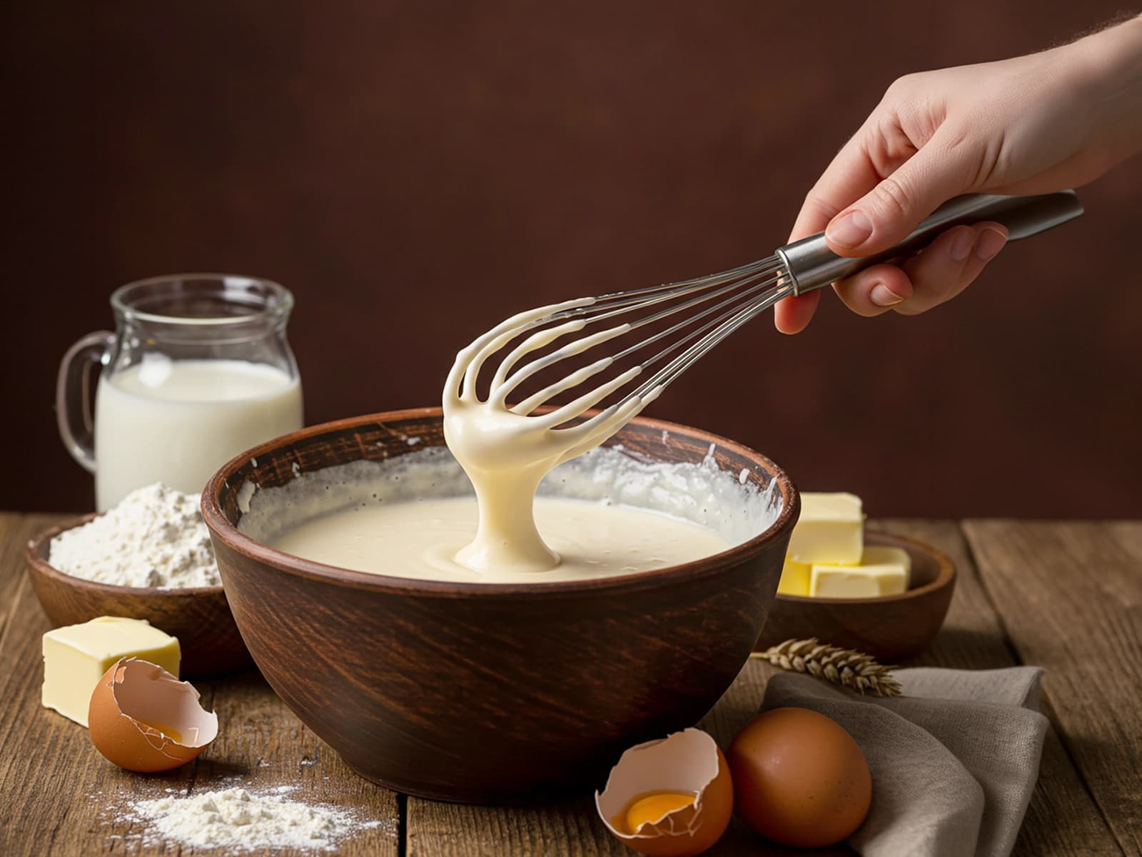 Pancakes with Caviar step 1