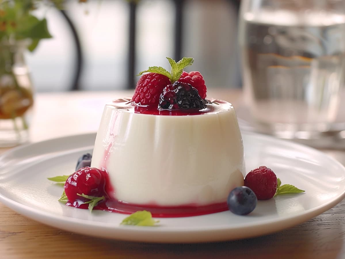 Panna Cotta with cream, gelatin and milk — France recipe
