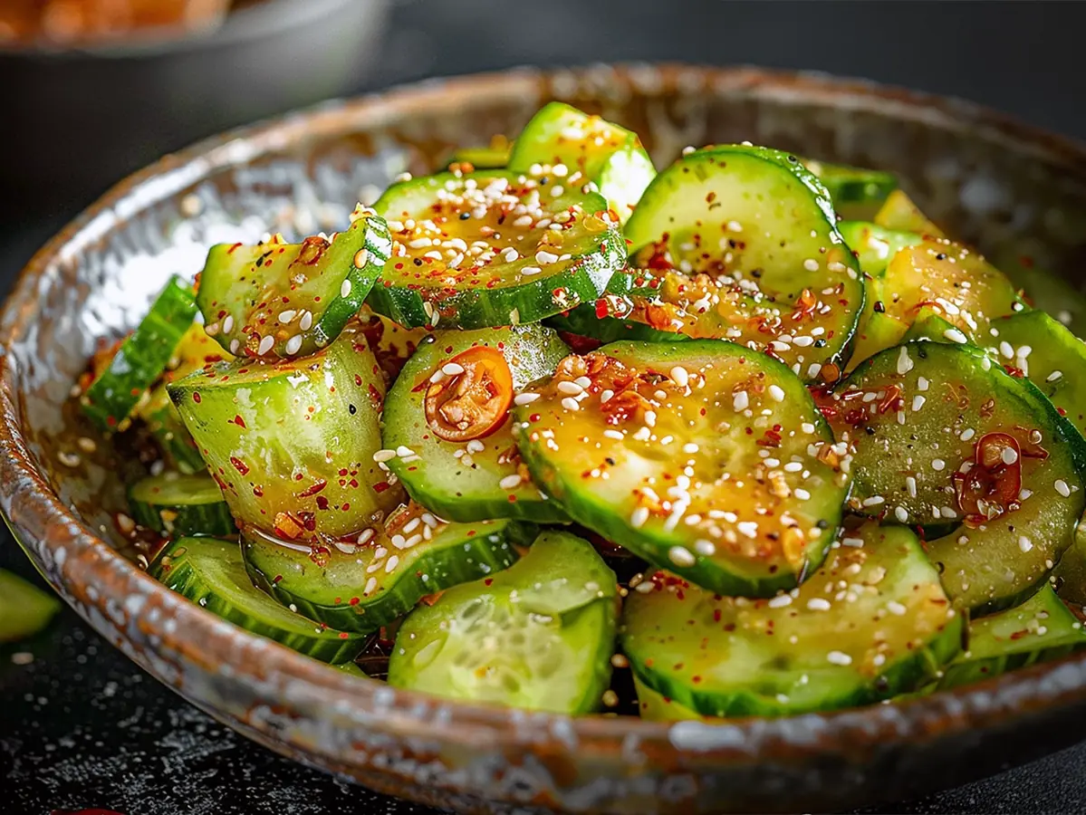 Smashed Cucumbers with cucumber, garlic and soy sauce — China recipe