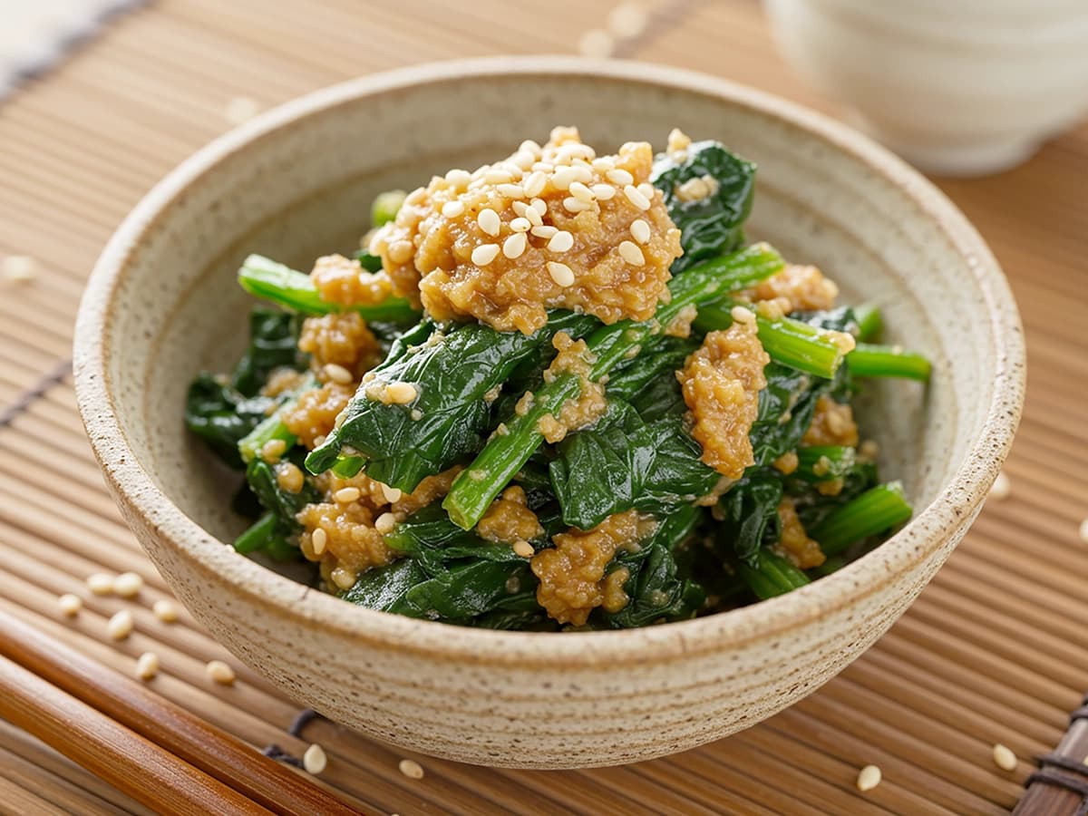 Spinach in Sesame Sauce (Goma-ae)