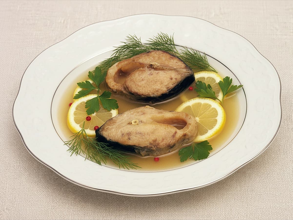 Stuffed Fish (Gefilte Fish) with carp, egg and onion — Israel recipe